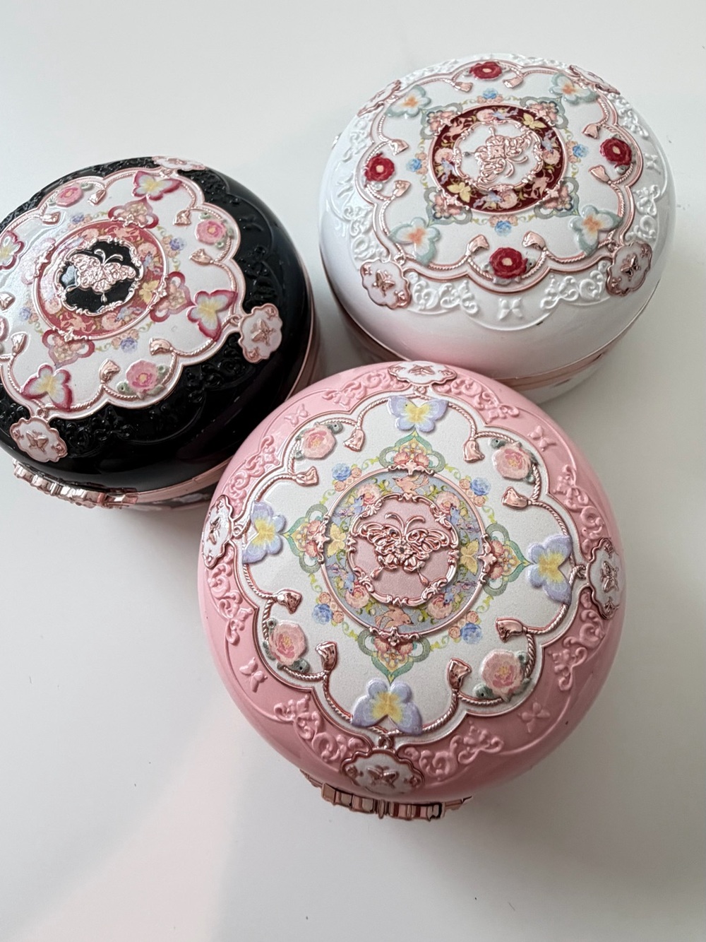Flower Knows Butterfly Cloud Collar Collection Rouge Box Duo Blush Palette 3pcs